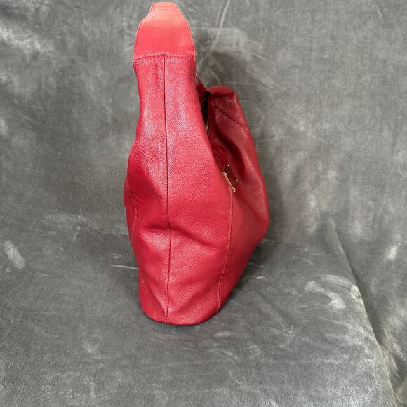 Jack French, London, designer handbag, red leather, large excellent! - Picture 3 of 16